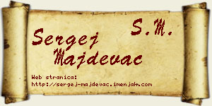 Sergej Majdevac vizit kartica
